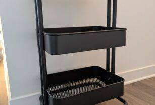 【お取引中・メールご確認ください】IKEA ワゴン 黒 RÅSKOG