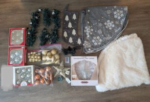 クリスマスツリー　7.5ft　装飾品付